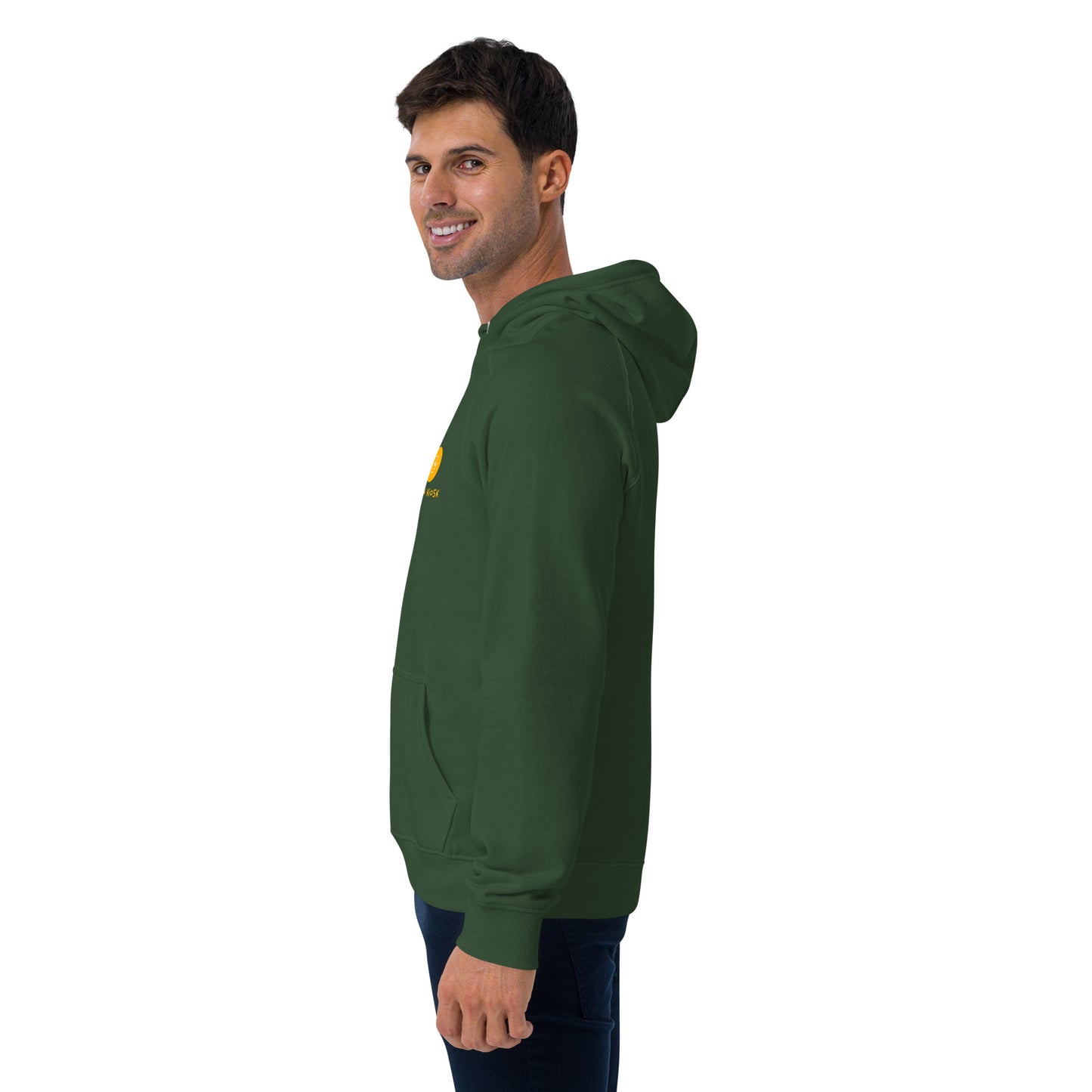 Brand eco raglan hoodie