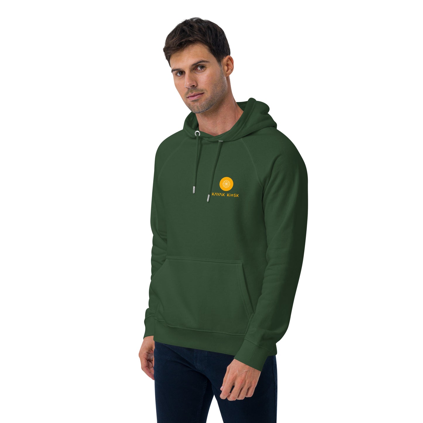 Brand eco raglan hoodie